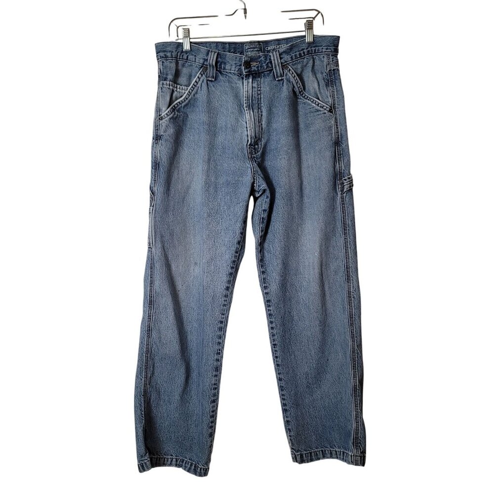 Signature Levi Strauss Carpenter Blue Jeans W34 L30